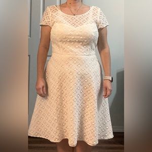 White Lace White House Black Market dress